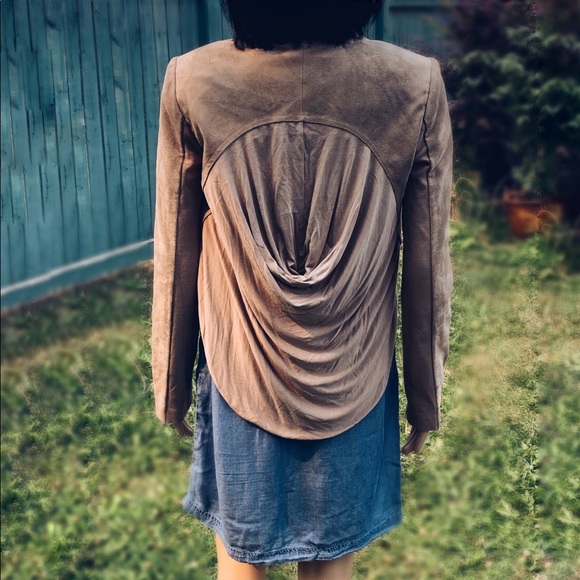 Michael Kors denim tunic with gold chain lacing - Picture 7 of 17